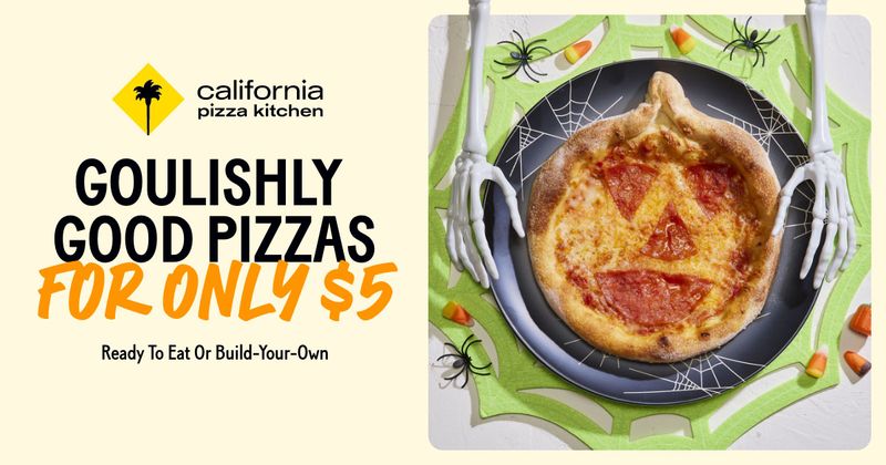Kids Pepperoni Jack-O-Lantern Pizzas for $5