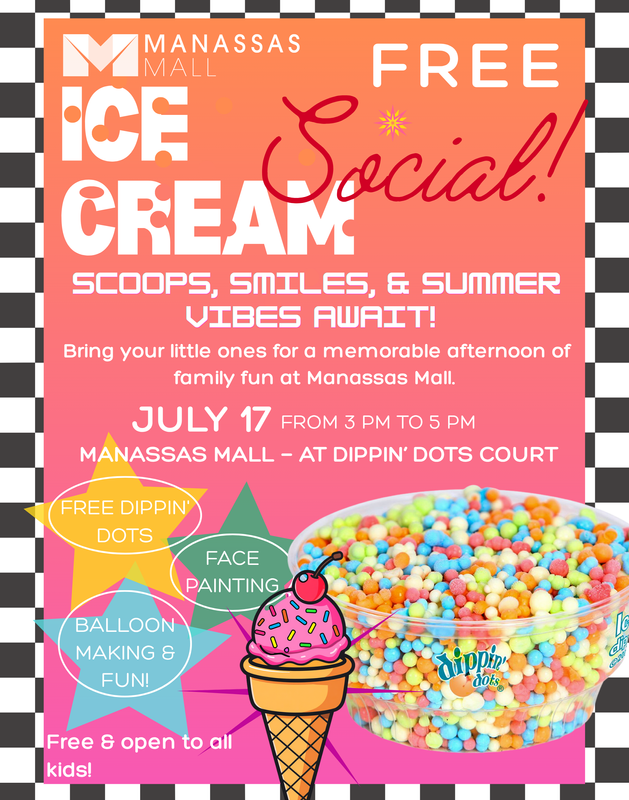 Free Ice Cream Social at Manassas Mall