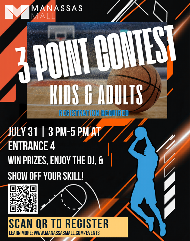 Annual Back-to-School 3-Point Contest at Manassas Mall